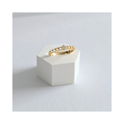 ANILLO SOLITARIO CIRCON 4MM CUADRO X10